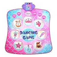 Leapio Dance Mat for Girls with 9 Light-Up Buttons, Dance Mat Featuring 8 Games & 3 Speeds, Dance Pad with Built-in Music, Standby Mode, Adjustable Volume, Birthday Gifts for 3-12 Girls