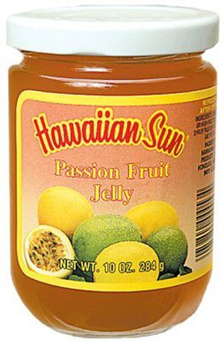 Hawaiian Sun Passion Fruit Jelly, 10-Ounce Jars (Pack of 4) by Hawaiian Sun [Foods]