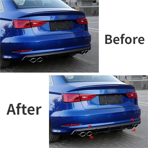 Spoiler arrière et diffuseur de pare-choc pour Audi S3 8V Berline 2013-2016 - 3