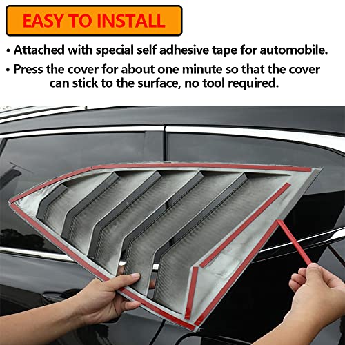 Xhfarce 2Pcs Gloss Black Rear Side Window Louvers Shutter Cover Air Vent Louvers Scoop Cover Blinds Compatible For Crv 2022 2021 2019 2018 2017 Accessories #TOP5