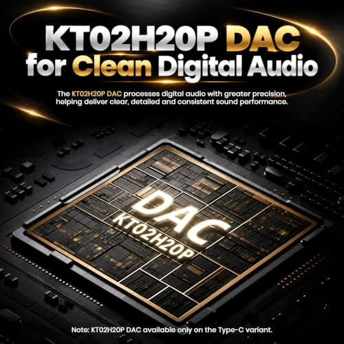 AUDIOCULAR x KZ Castor Pro Type C IEM in Ear Monitor HiFi Wired Earphone, KZ IEM, Improved Bass, Dual 10mm DD, 4-Level Tuning Switch, KT02H20P DAC & My App (Black (Type C with Mic)) - Image 5