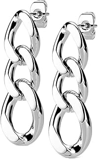 HSP 喜平 チェーン ピアス ドロップ サージカルステンレス シンプル 1ペア 両耳用 レディース メンズ