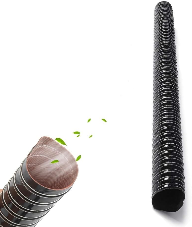 3.3 6.6 9.8 13ft Silicone Air Duct Hose ID 1 3 4 5 6 8 10 12in Flexible Air Ducting Automotive Brake Cooling Air Ducting Intake Pipe Hose(4m(13ft),203mm)