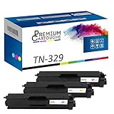  PREMIUM CARTOUCHE - x3 Toners - TN-329C (Cyan + Magenta + Jaune) - Compatible pour Brother HL-4150CDN 4570CDW 4570CDWT L8350CDW L9200CDWT L9200CDW, M