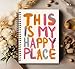 KDHTY Happy Planner Notebook Journal Happy Planner,Positive Office Supplies Gifts for Women Girls Friends,Inspirational Gifts Motivational Journal for Women,8.3×5.5 Inch