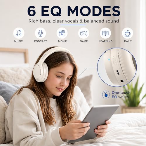 Bluetooth-Headphones-Over-Ear-Wireless-Headsets-68HStereo-Bass6EQMilk