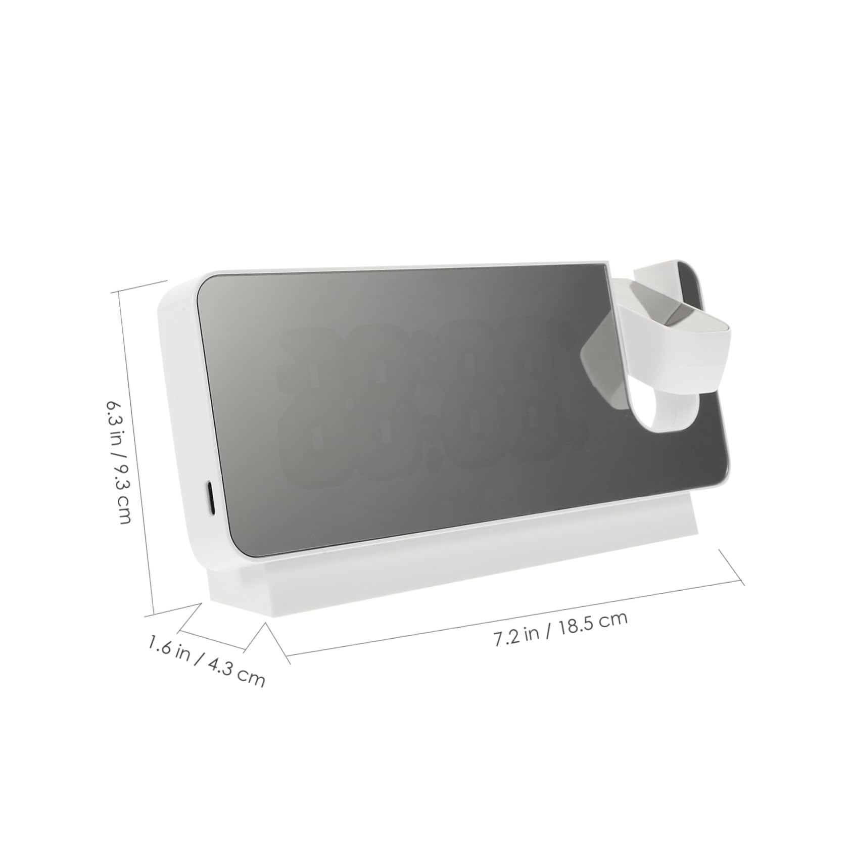 IMIKEYA 2sätze Projektionswecker Mit USB- Digitale Alarmfunktion Und Einstellbarer Helligkeit Für Schlafzimmer Und Geräuschloses Design Nachtlichtfunktion
