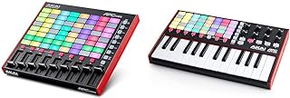 APC Mini MK2 - USB MIDI Pad Controller for Clip Launching with Ableton Live Lite, 64 RGB Pads & Professional APC Key 25 MK2-25-Key USB MIDI Keyboard Controller