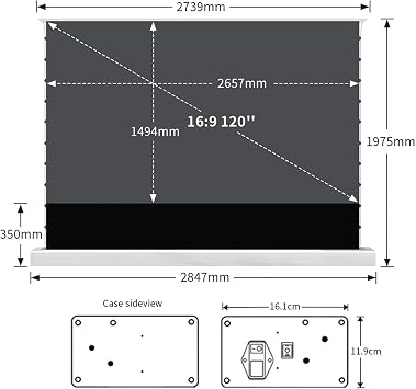 Compatible For Awol 3500 Pro 120 Inch ALR Projector Screen