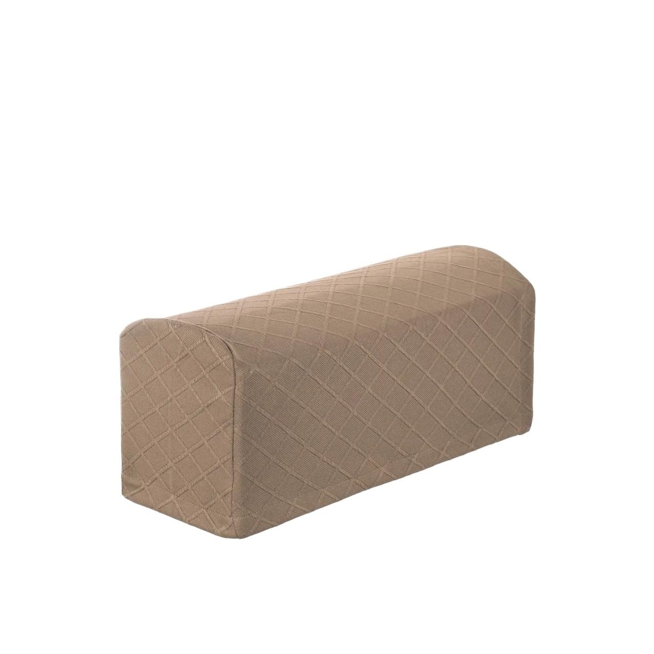 Zovloer Arm Chair Covers 2sets Stretch Armrest Covers Polyester Soft Armchair Slipcovers Couch Recliner Arm Cover With Twist Pins Chair Sofa Protector For Recliner Armchairs Sofas Couch(Camel)