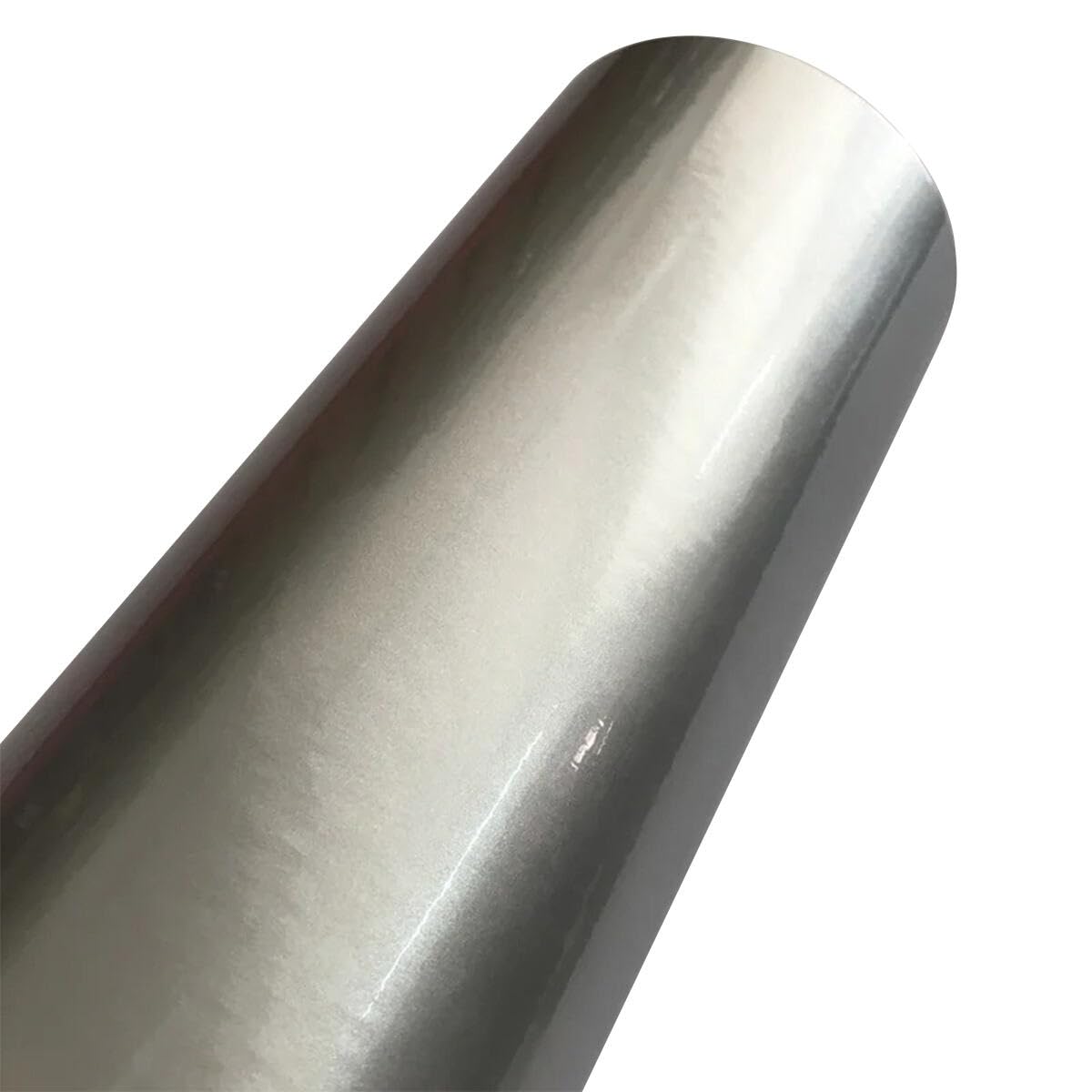 Vinyle brillant pour console de moto argenté thermoformable 40 x 152 cm
