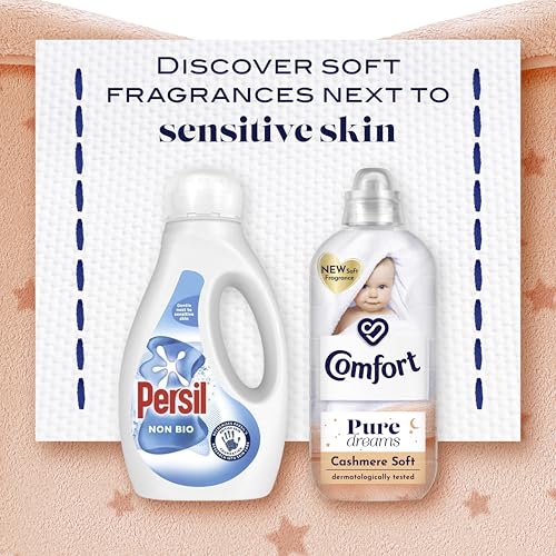 Comfort Pure Dreams Cashmere Soft Fabric Conditioner Dermatologist-Recommended Gentle Next to Sensitive Skin 30 washes (900 ml) - Image 3