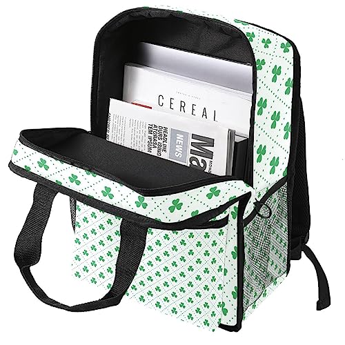 Sac à dos pour garçons trèfle Saint-Patrick réglable - 35.5 cm