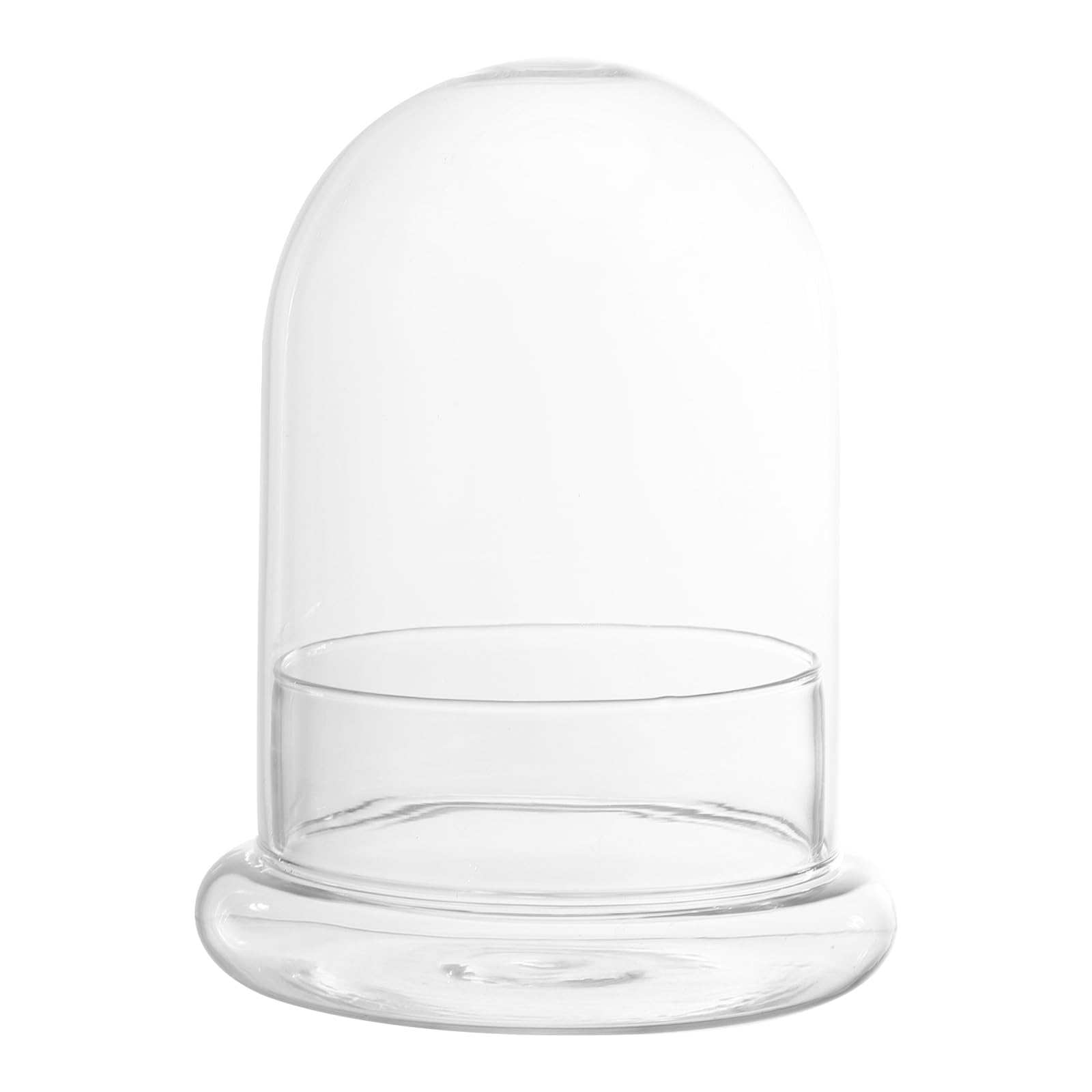 Toddmomy DIY Glass Display Dome with Top Hole for Mini Landscaping, Transparent Glass Terrarium Jar for Home, Office Decor, Small Plant, Moss, Art Projects, Unique Gifts for Nature Lovers