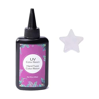 100G White UV Resin - Shake Evenly Before Use - Quick Cure Hard Type UV Glue for Jewelry Making