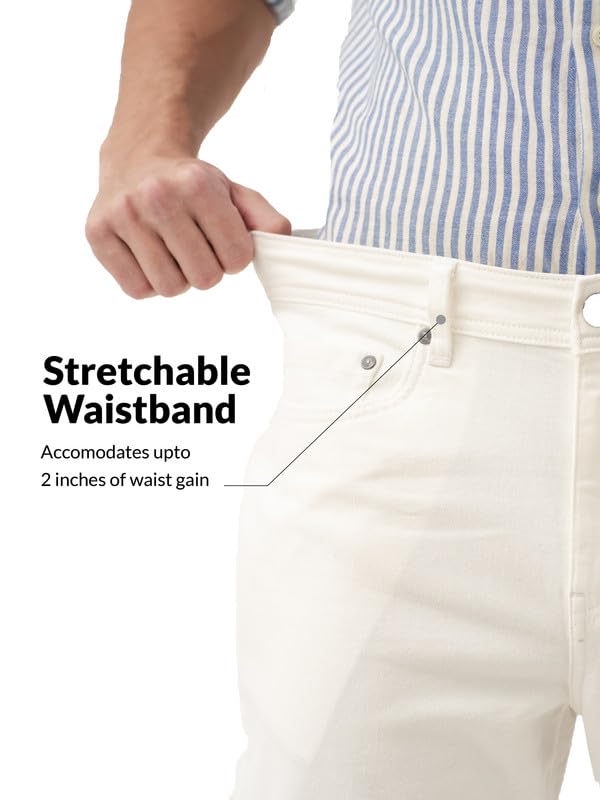 Image of The Pant Project Relaxed Fit Stretchable Jeans for Men | Mens Stylish Denim Cotton Pants