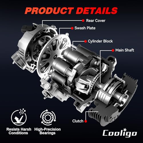 Image of AC Compressor with Clutch Compatible with Ford F-150 Expedition 2007-2014
