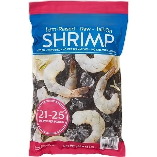 Peeled Tail-On Raw Shrimp for Cooking