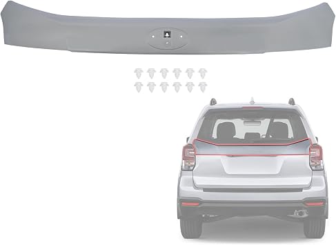 Rear Tail Gate Finish Panel Garnish Compatible with Subaru Forester 2014 2015 2016 2017 2018 Replace 91111SG000