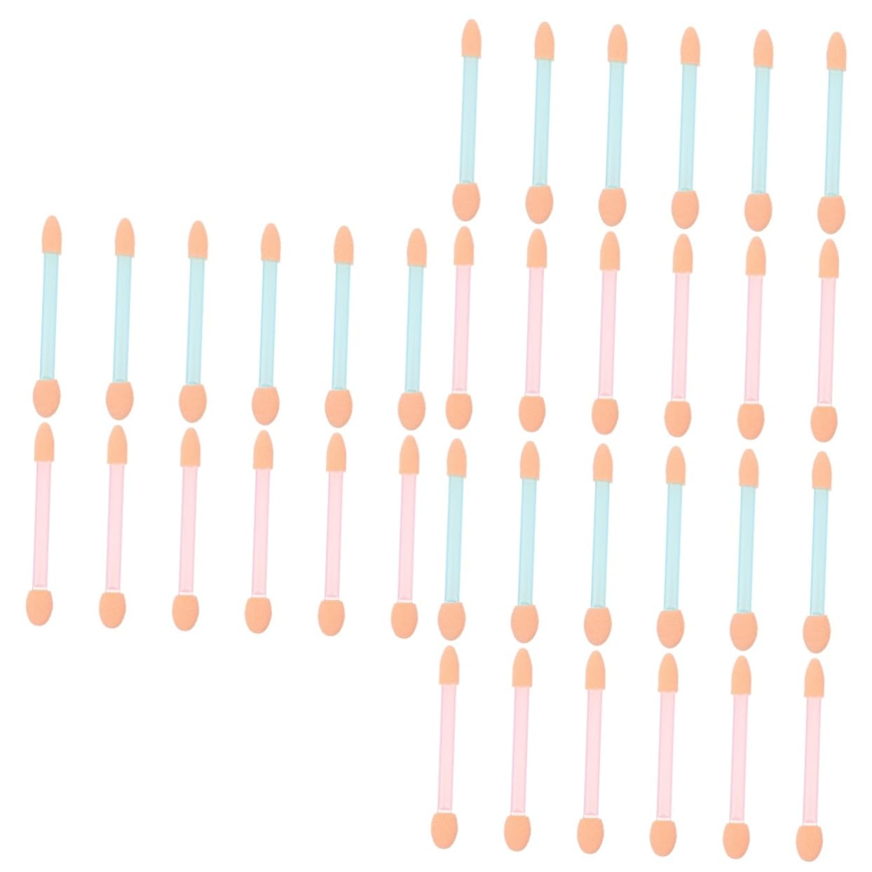 Housoutil 3sets Sponge Eyeshadow Applicators Makeup Eyeshadow Brush Kit 24pcs*3 Random Color