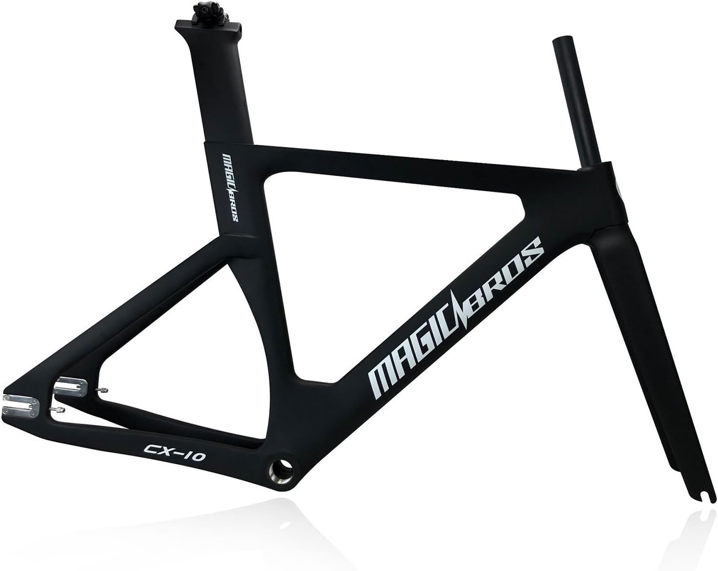 700C Fixed Gear Bike Frameset 49cm 51cm 54cm 57cm Carbon Fiber Racing Track Bike Frame C Brake Bike Frame 100/120mm Quick Release Frame