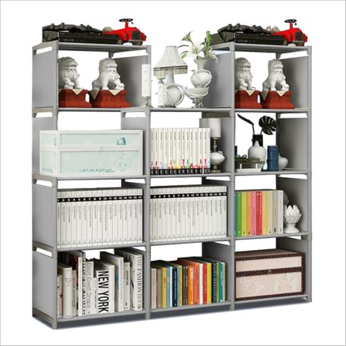 【Facile da montare】 La libreria è facile da montare, la struttura è molto semplice, le parti sono facili da classificare e possono essere smontate e utilizzate ripetutamente e il materiale PP ecologico. Unità di archiviazione a cubo fai da te divertente, struttura semplice e moderna, la creazione di un'unità di archiviazione a cubo è divertente come costruire una mini casa! Si prega di notare: i tubi metallici sono divisi in 2 misure, si prega di prestare attenzione alla differenza di lunghezza prima del montaggio per evitare inutili tempi