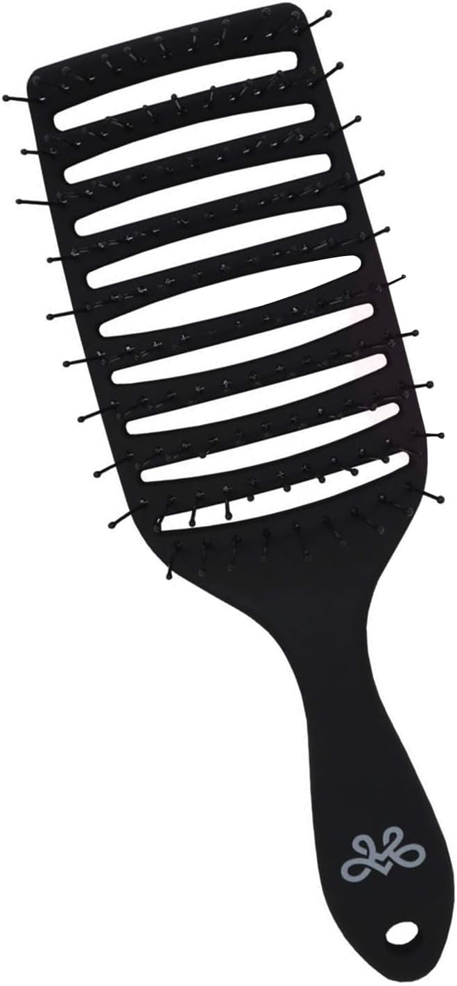 Women's & Men's Wet & Dry Detangler Brush For Styling Wigs & Curly, Straight or Wavy Natural Hair, Gentle Detangling Hair Brushes wide bristle design untangles hair like a Pro