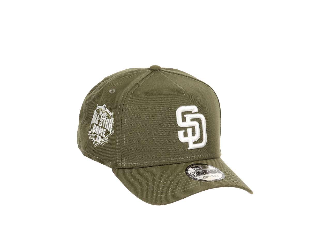 New Era San Diego Padres MLB All-Star Game 2016 Sidepatch Cooperstown New Olive Forty A-Frame Snapback Cap