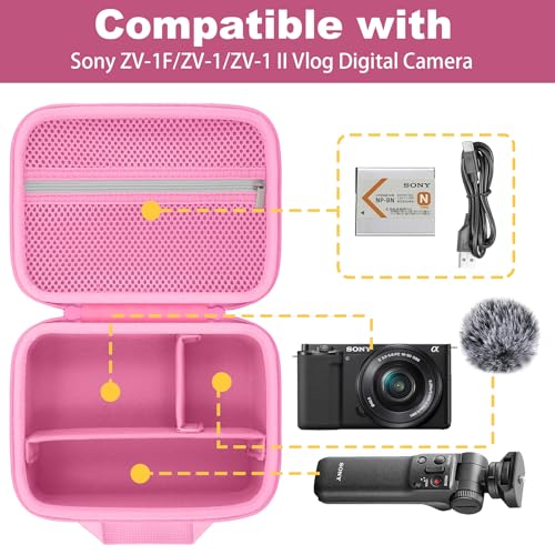 Funda rígida para cámara Sony ZV-E10/ZV-E1/ZV-E10 II rosa miniatura 4