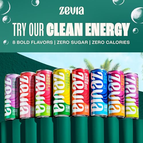 Image of Zevia Zero Sugar Soda, Lemon Lime Twist, 12 oz Cans (24-Pack) - Naturally Sweetened, Non-GMO Project Verified, Gluten-Free, Vegan