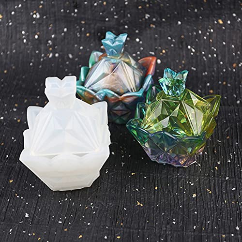 Siliconen Mallen Diy Opbergdoos Crystal Epoxy Opbergdoos Mold Crystal Epoxy Piramide Epoxy Hars Gieten Crystal Epoxy… - Afbeelding 4