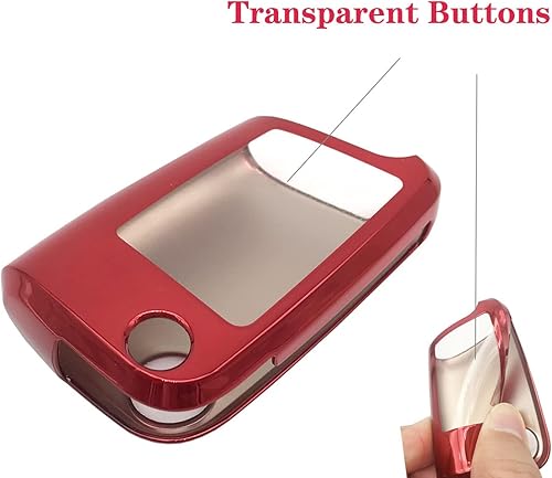 Miniatura 8 de Funda protectora de TPU de 4 botones para llavero Volkswagen VW Tiguan Jetta GTI Atlas Golf Polo sin llave (rosa)