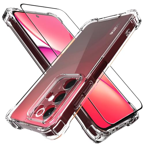 Image of Back Cover Case + Screen Protector for Realme C85 5G | Transparent Mobile Phone Back Case Cover for Realme C 85 | Camera Protection | Realme C85 5G TPU Transparent Mobile Phone Back Cover