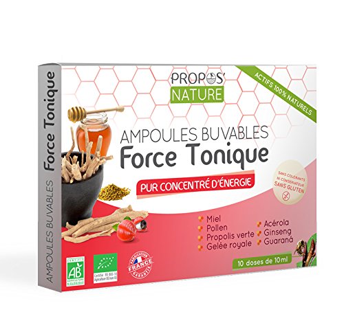 Propos Nature - Force Tonique (Certifiée Ab) - Contenance : 10 Ampoules De 10 ml