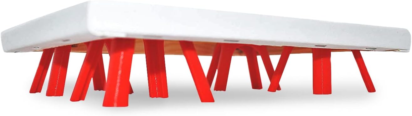 SplashNColor Canvas Stands for Paint Pouring | Canvas Feet Risers Elevators Tool Holder for Acrylic Paint Pouring | Suitable for Crafts, Artworks Projects, Handicrafts | 4-Pack (Red, 2 Inches)