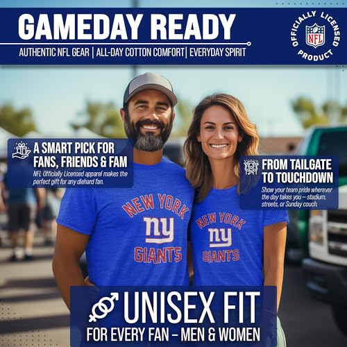 Image of NFL Gameday Cotton Blend T-Shirt for Men and Women - Licensed