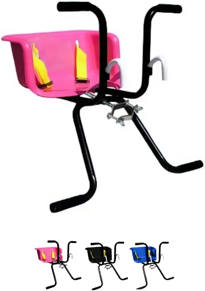 Cadeirinha Infantil Bike Baby Dianteira Para Crianças de até 15kg Passeio Bicicleta c/Cinto