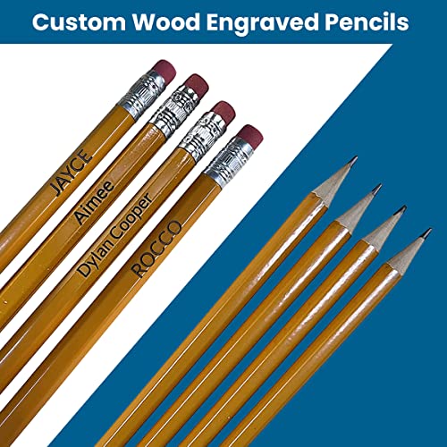 Lápices personalizados de madera con grabado láser miniatura 6