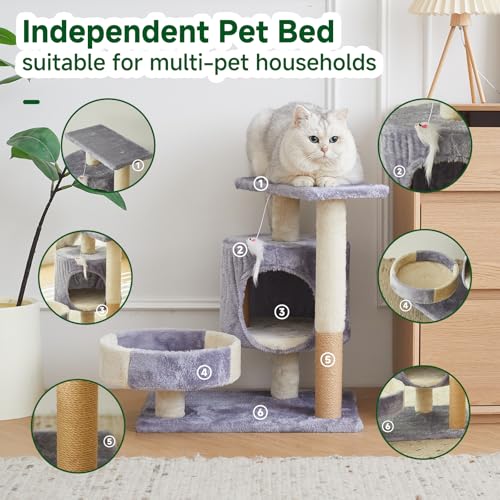 Torre para Gatos Multi-Nivel con Condo y Juguete miniatura 4