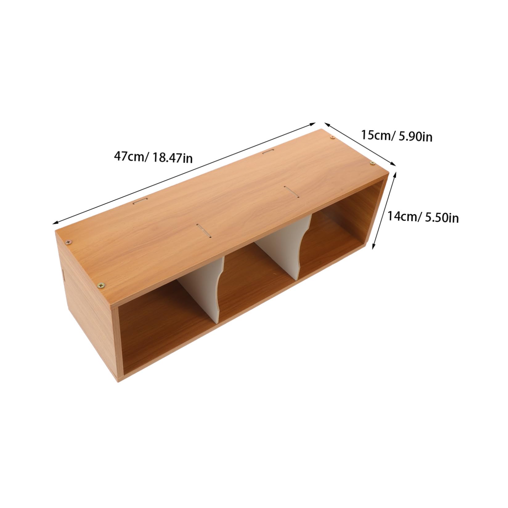 GALPADA Estante Organizador de CD y Dvd de Madera Gran Capacidad y Diseño Ahorrador de Espacio para Escritorio y Hogar