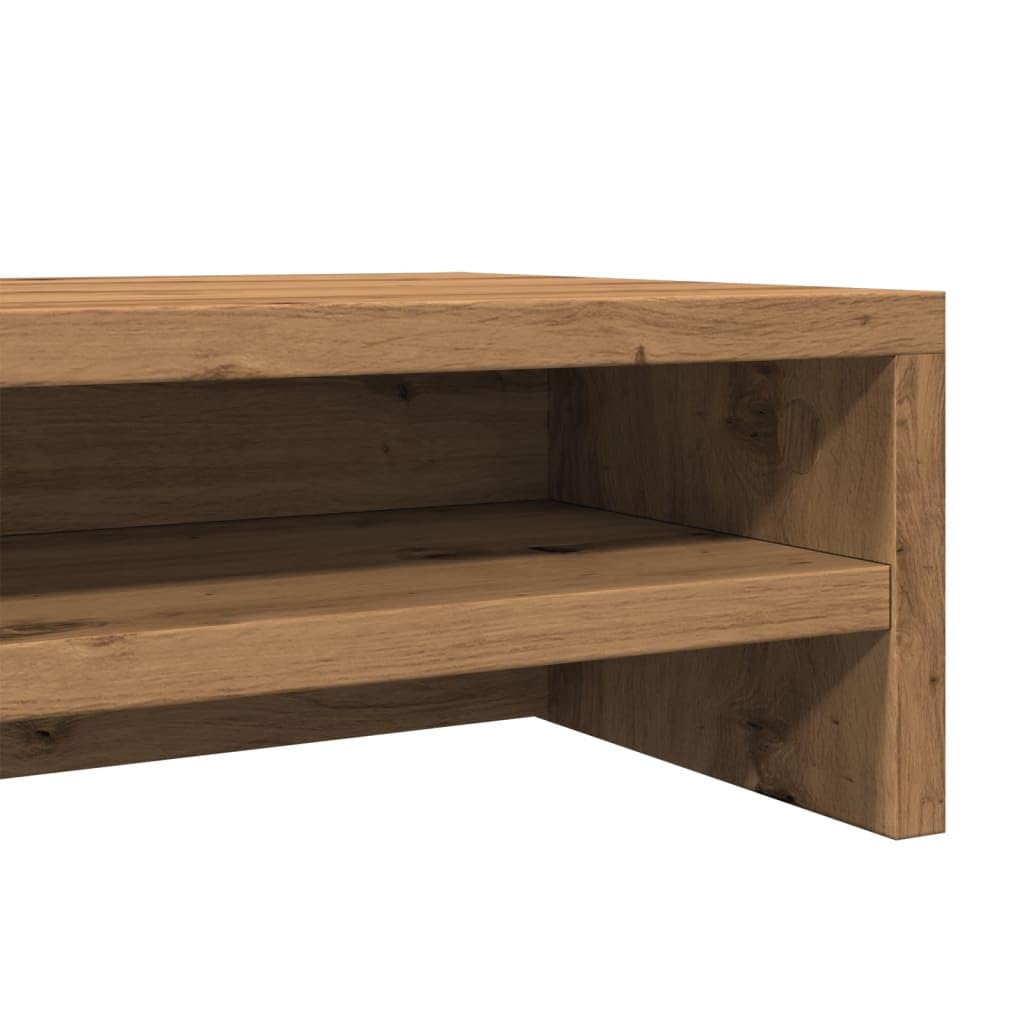 SKM Monitorständer Artisan-Eiche 100x24x13 cm Holzwerkstoff,Elektronik,Video,Videozubehör,TV-Zubehör,TV- & Monitorhalterungen,Braun,6.95KG,855825