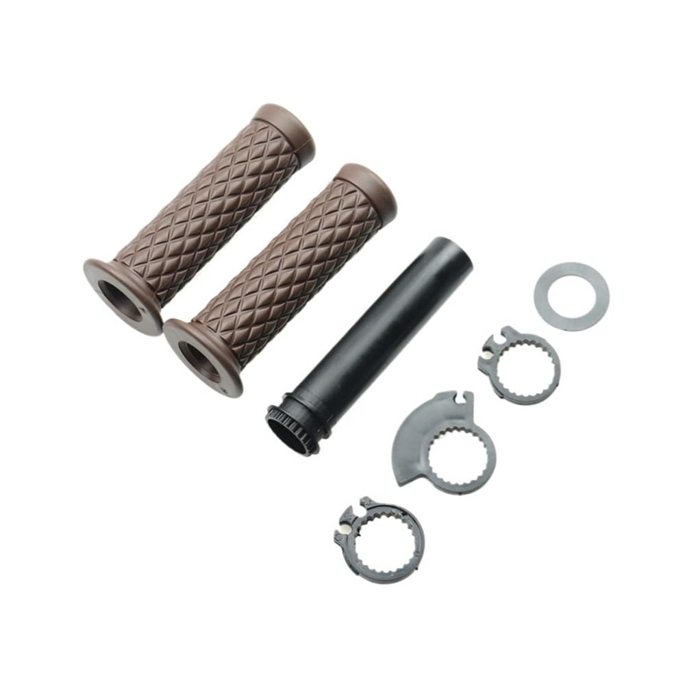 Poignées De Guidon De Moto pour Cafe Racer Bobber Clubman 7/8 Pouces Poignées De Guidon Accessoires De Moto guidons Main Grip