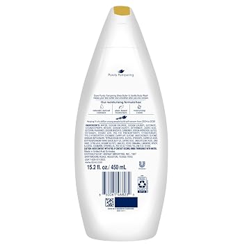 Dove Body Wash 3-Pack Purely Pampering, Shea Butter & Warm Vanilla for Softer, Smoother Skin, 15.2 Oz Ea