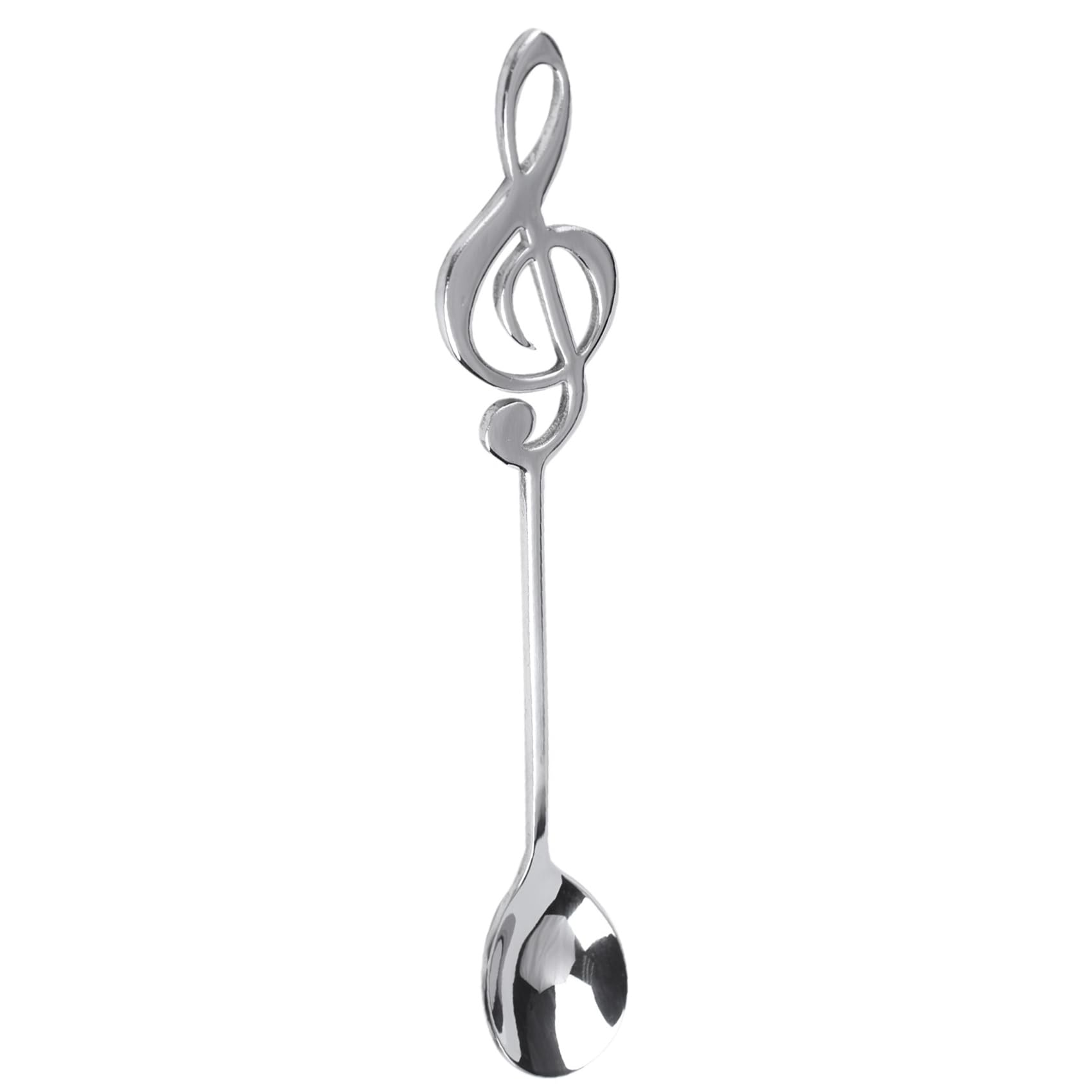 48 PièCes ThèMe de la Musique Mignonne Thé en Remuant CuillèRe CuillèRe à Café en Acier Inoxydable Note Forme Petite CrèMe GlacéE Dessert Scoop Flatware