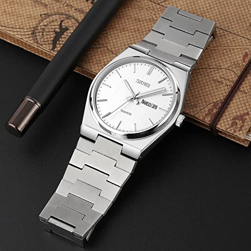 Image of Men Luxury Gold Chinese Dragon Carved Dial Diamond Quartz Watch Casual Waterproof Sport Stainless Steel Wristwatch