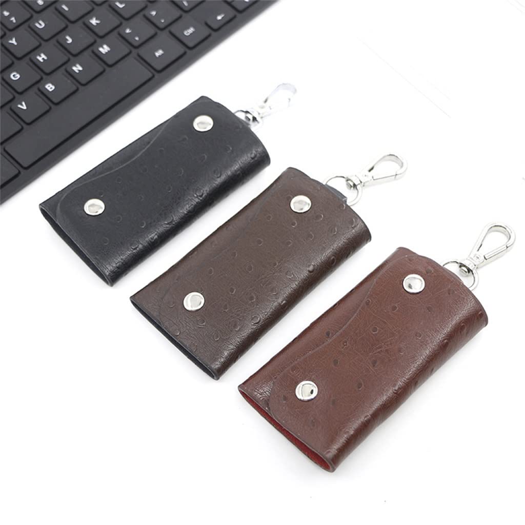 ArinkO Custodia Multifunzionale per Chiavi per Auto e Borsa per Telecomando da Uomo con Scomparto per Chiavi con Lucchetto (Opzione D, Misura Disponibile)
