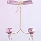 Bommi FairyLove Heart Halskette und Brustaufnäher Set Sexy Role-Play Brust Ketten Schmuck Emo Gothic Cospaly Zubehör Nipple Cover (Rosa)