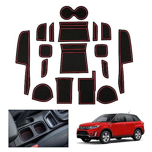 GAFAT Suzuki Vitara LY iV-4 Hybrid 2016-2024 2025 (Manuale) Tappetini Antiscivolo, Vitara 2023 Tappetino in Gomma per Console Centrale, Tappetini per Cuciture Porte, Accessori Suzuki Vitara GAFAT Suzuki Vitara LY iV-4 Hybrid 2016-2024 2025 (Manuale) Tappetini Antiscivolo, Vitara 2023 Tappetino in Gomma per Console Centrale, Tappetini per Cuciture Porte, Accessori Suzuki Vitara