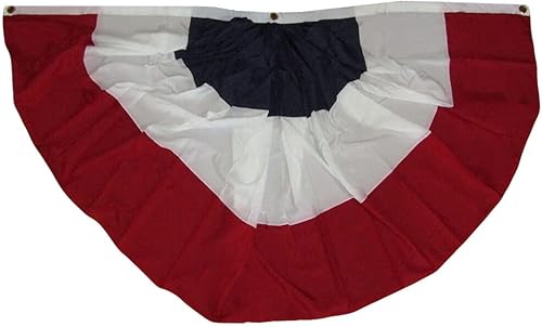 Premium 12 Pack) USA Stripe 3'x6' Poly Sheeting Fan Flag