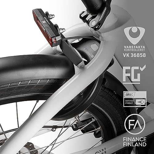 AXA Imenso Large Retractable, Fahrrad Rahmenschloss, Schlüssel ist Abziehbar, 75 mm Breite Öffnung, Sicherheitsstufe 12… – Ansicht 6